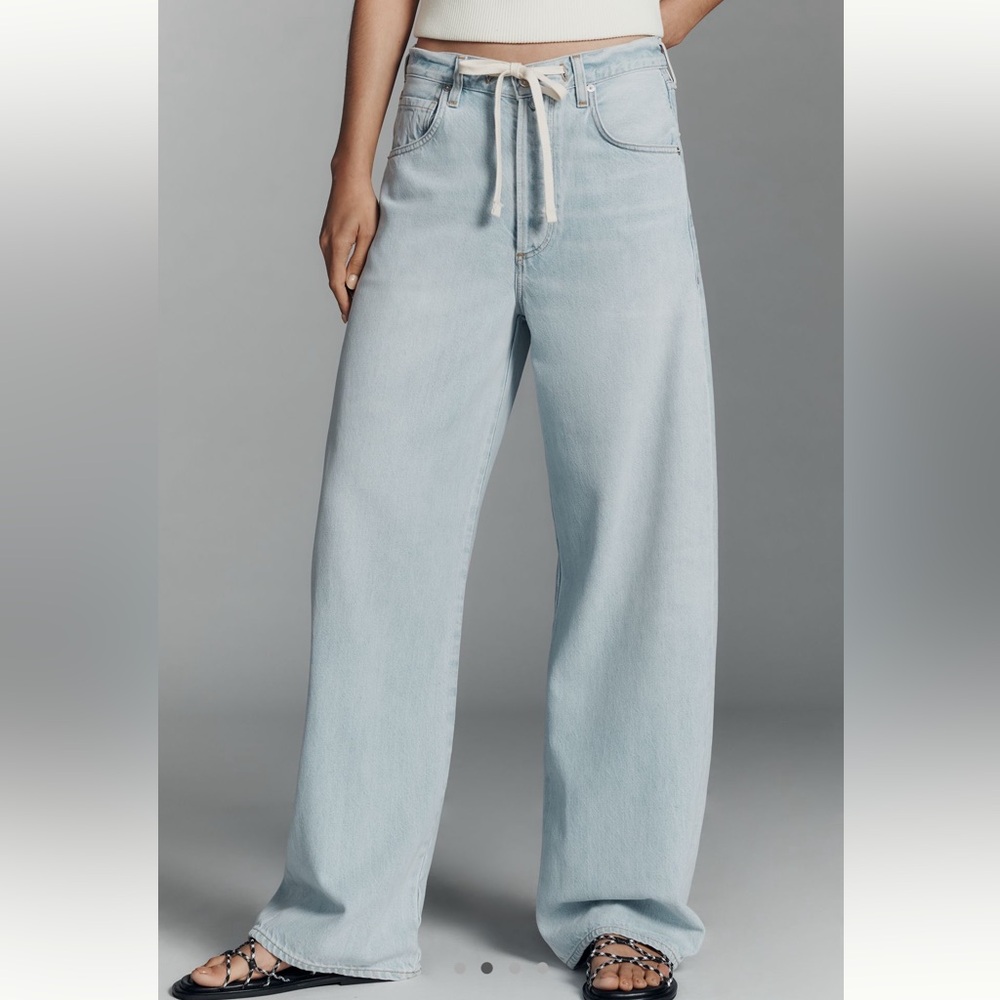 Citizens Of Humanity Light Blue Wide Leg Jeans